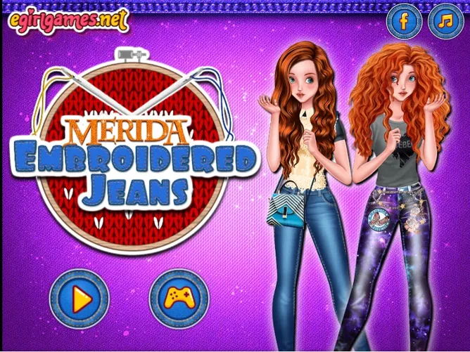 Merida Embroidered Jeans