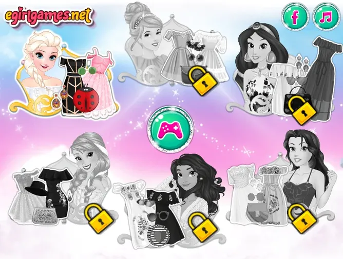 Princesses Off-Shoulder Dresses