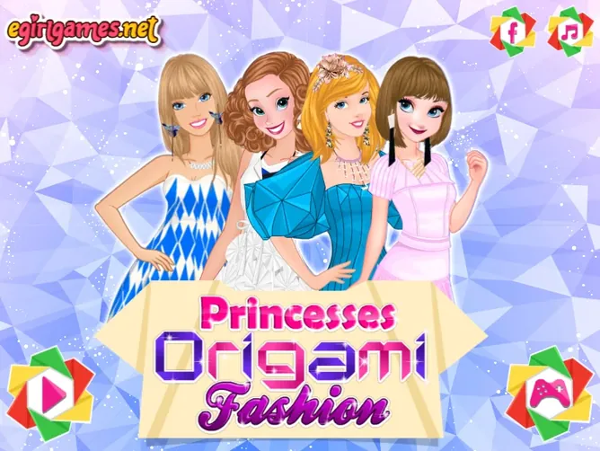Princesses Origami Fashion