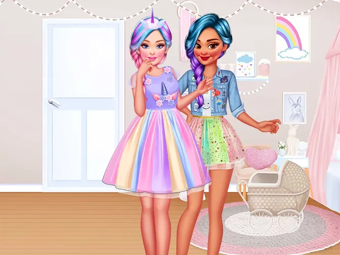 Princesses Unicorn Cakes And Drinks