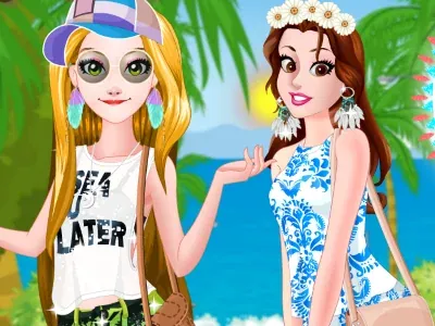 Rapunzel And Belle's California Summer