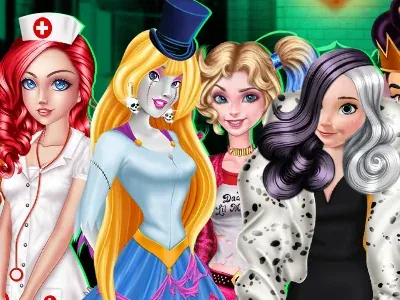 Trick Or Treating With The Princesses